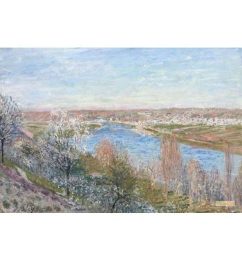 The Village Of Champagne At Sunset April 1885
