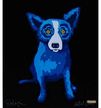 Lil Blue Dog Black 1998
