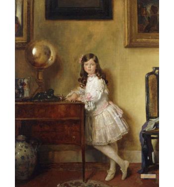 Miss Annie Harmsworth In An Interior 1907