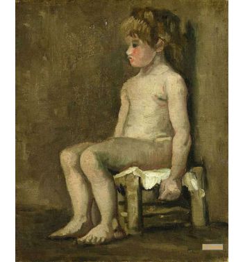 Nude Girl Seated