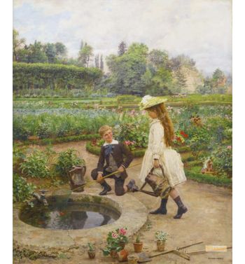 Enfants Près Du Bassin