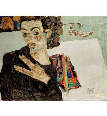 Self Portrait With Fingers Apart