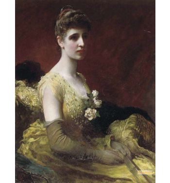 Portrait Of Mrs Dixon Of Rheda Seated