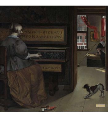 Lady At A Virginal Ca 1665