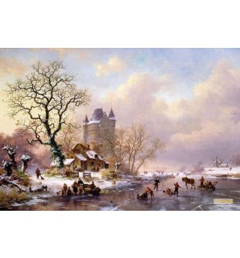 Winter Landscape With A Castle