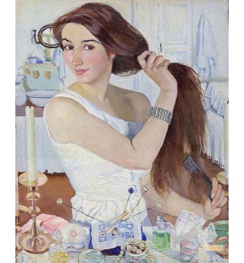 At The Dressing Table, Self Portrait, 1909