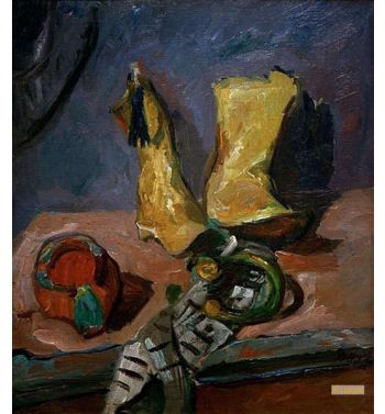 Still Life With Yellow Boots