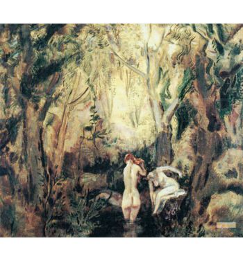 Women Bathing In A Forest, C, 1939