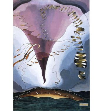 Seagull Motif Violet And Green 1928