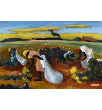 Sketch of Georgia Cotton Pickers