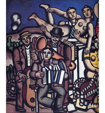 Three Musicians And Dancers