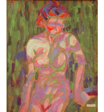Nude Girl With Branch Shadow