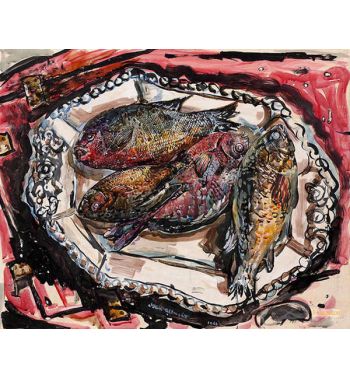 Platter Under Georgia Fish Date 1966