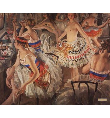 In Ballet Dressing Room Big Ballerinas 1922
