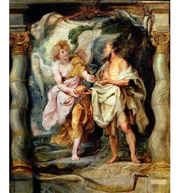 Prophet Elijah Receiving Bread And Water From An Angel