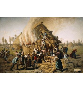 Fire In A Haystack 1856