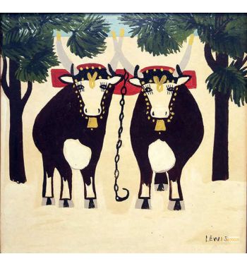 Two Oxen In Winter 1