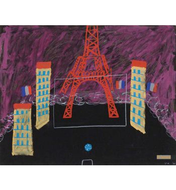 Eiffel Tower, Boulevard And Ball