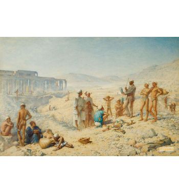 Excavating In Egypt Professor Petrie At Thebes
