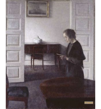 Interior With A Reading Lady