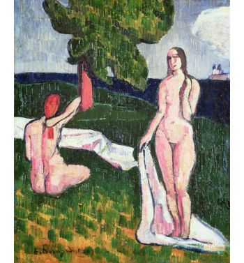 Two Bathers Under A Tree 1889
