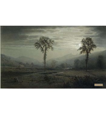 Moonlight On Mount Lafayette, New Hampshire