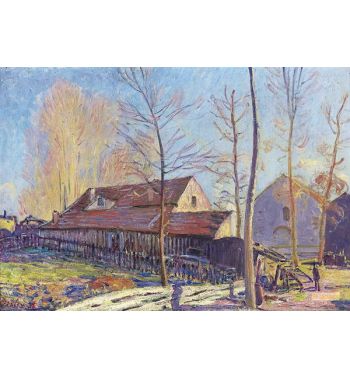 The Mills Of Moret Frost Evening Effect 1888