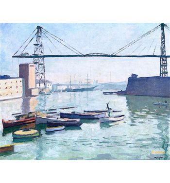 The Transporter Bridge In Marseille, 1918