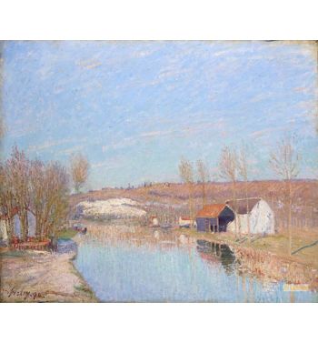 The Loing And The Slopes Behind St Nicaise