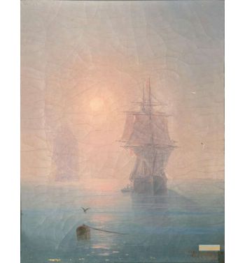 Corvette In The Mist 1886