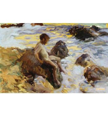 Boy In The Breakers Javea 1900