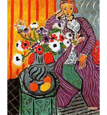 Purple Robe And Anemones 1937