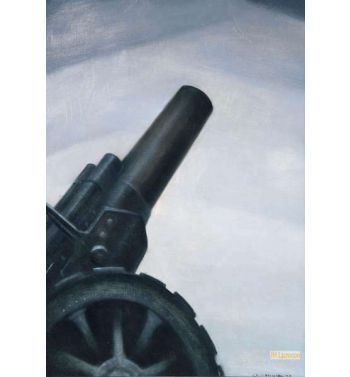 Howitzer Gun In Elevation
