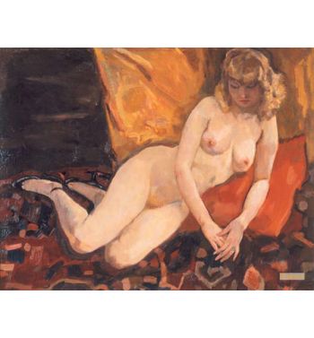 Lying Nude With Black Shoes, C, 1935