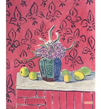 Lemons Against A Fleur-De-Lis Background