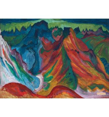 The Mountains Weissfluh And Sheepgrind