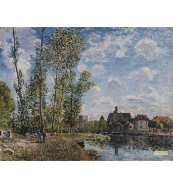 Moret View Of The Loing Afternoon In May