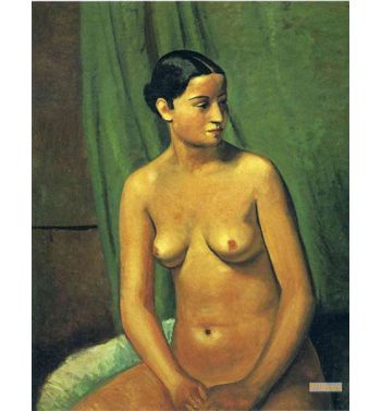 The Female Nude In Front Of Green Hanging 1923