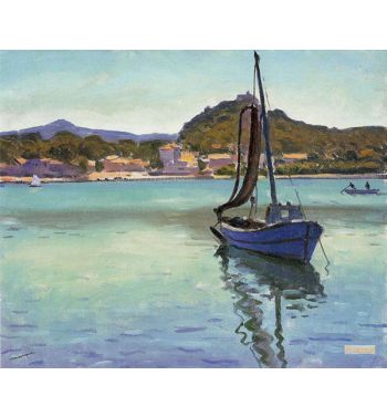 Small Boat At Porquerolles Bay