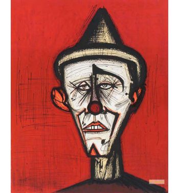 Clown Sur Fond Rouge