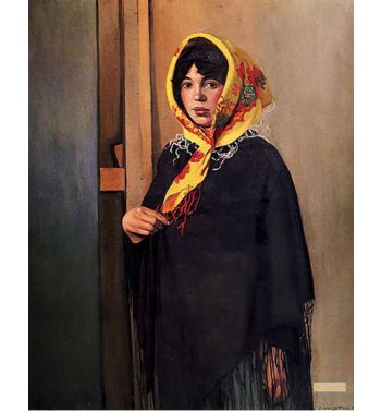 Young Woman With Yellow Scarf
