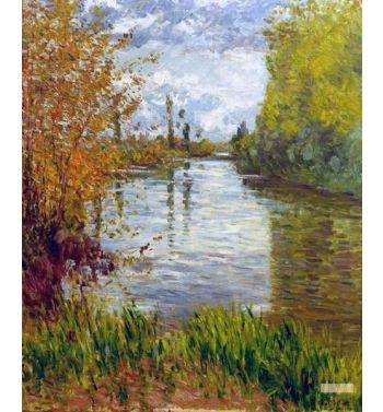 The Little Arm Of The Seine In Autumn