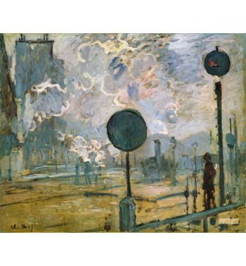 Exterior Of Saint-Lazare Station The Signal 1877