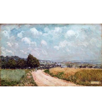 Turning Road Or View Of The Seine 1875