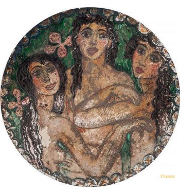 Design For A Plate, Possibly The Three Graces, 1930