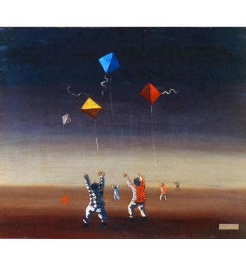 Boys Flying Kites, 1941