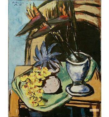 Still Life With Strelitzias And Yellow Orchids