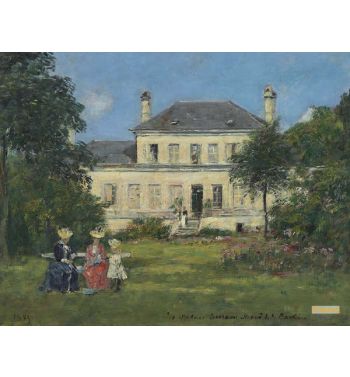 Artist's House And Garden In Braquaval 1885