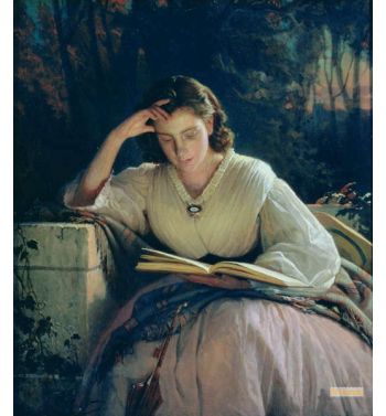 Reading Portrait Of The Artist's Wife 1863