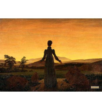 Woman In The Setting Sun